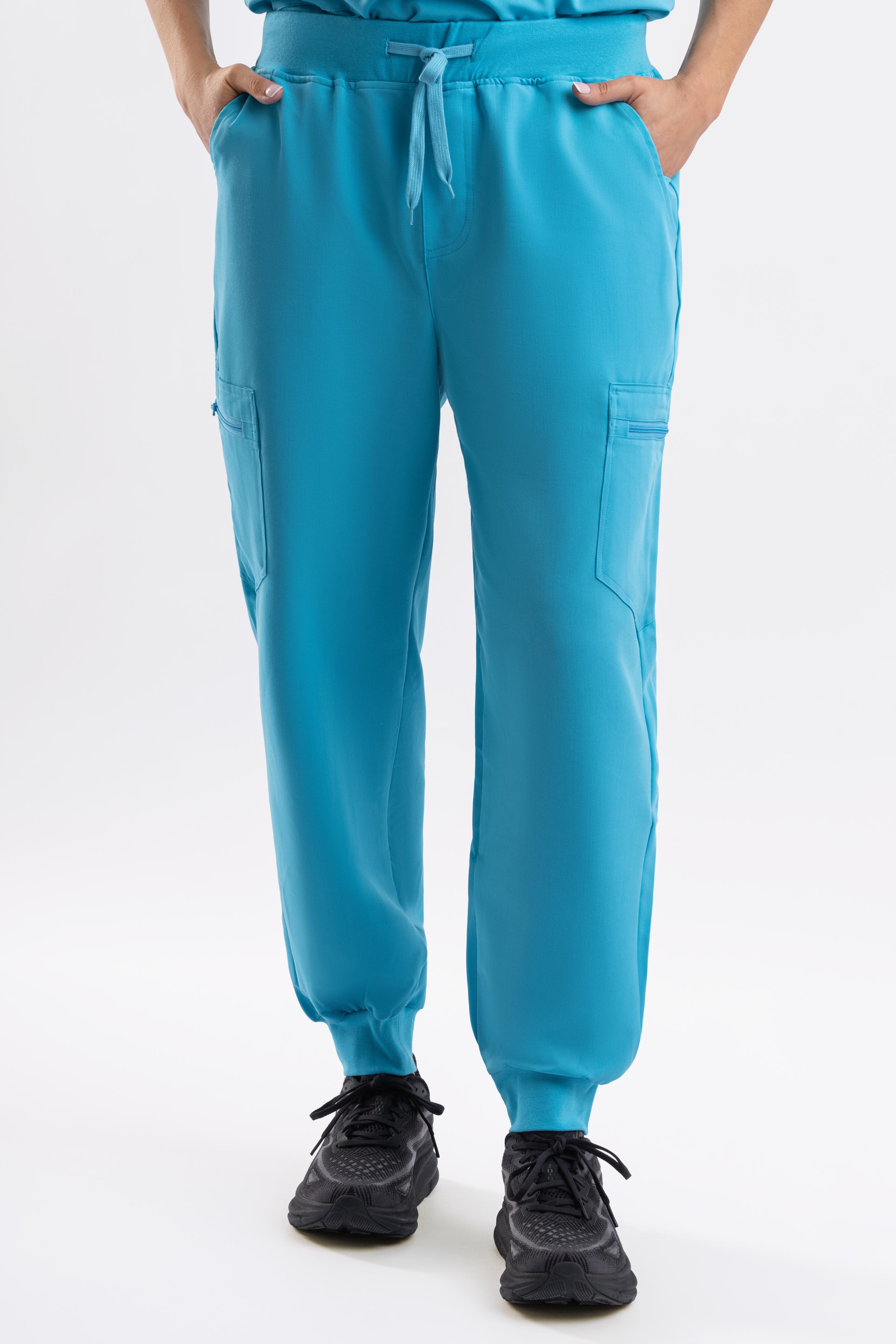 Jogger Scrub Pants - Teal Babuchaa